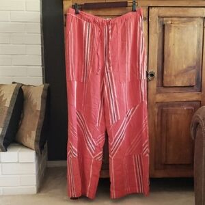 Urban Outfitters Eden Red Striped Pants